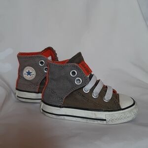 Converse Kids High-Tops - Green and White
